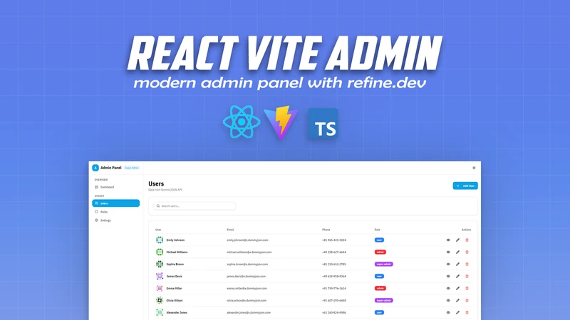 React Vite Admin Panel
